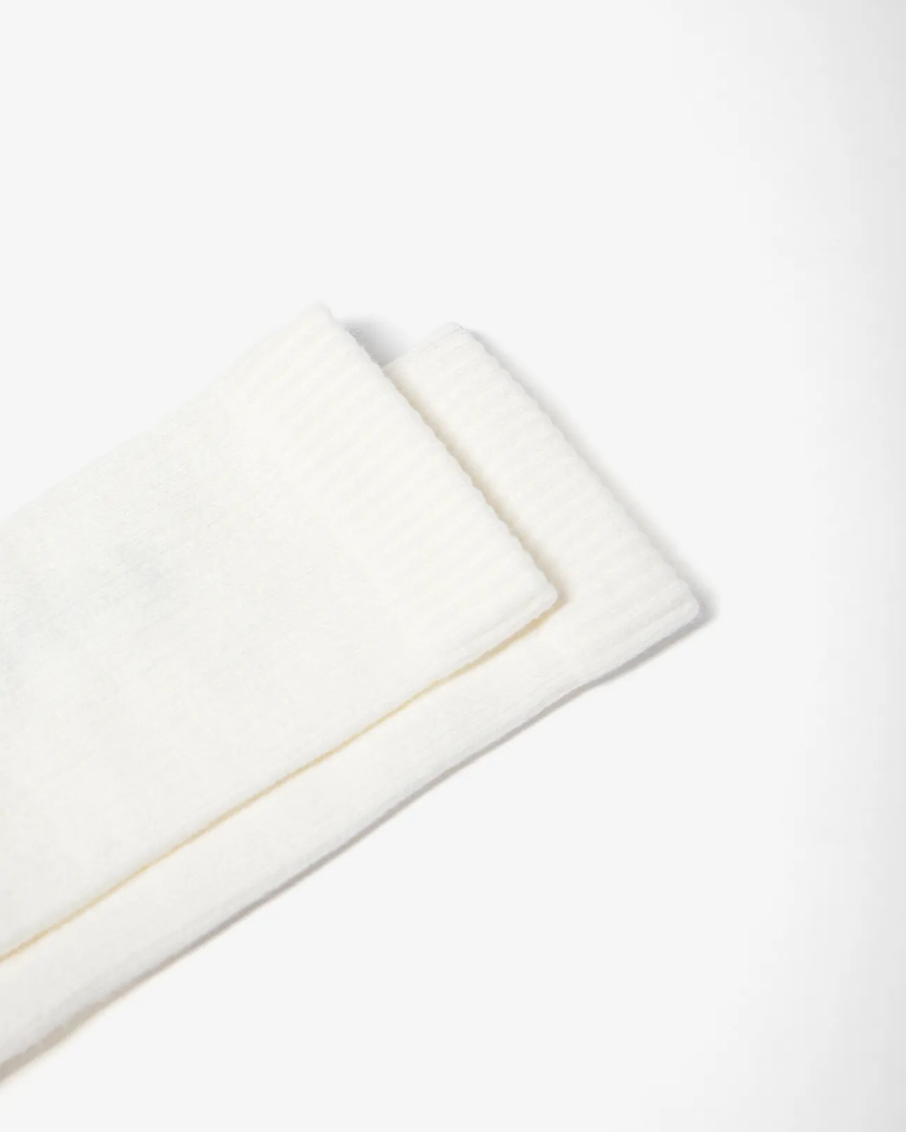 FAAM TABI CREW 米灰 - 分趾針織高筒襪