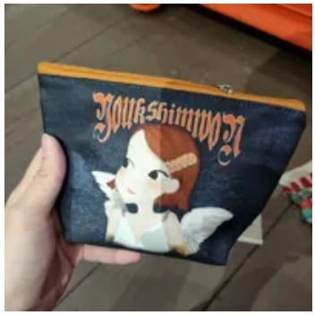 [S] YSW H0XAC09BKRAM ANGEL LIA TRIANGULAR POUCH,BLACK/ORANGE, 8809190123559 (SYW184)