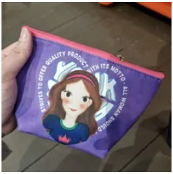 [S] YSW H0XAC09PULNM HEART LUNA TRIANGULAR POUCH,PURPLE/PINK, 8809190123573 (SYW185)