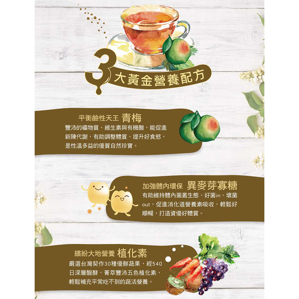 大漢酵素 森梅輕酵飲 500ML/瓶