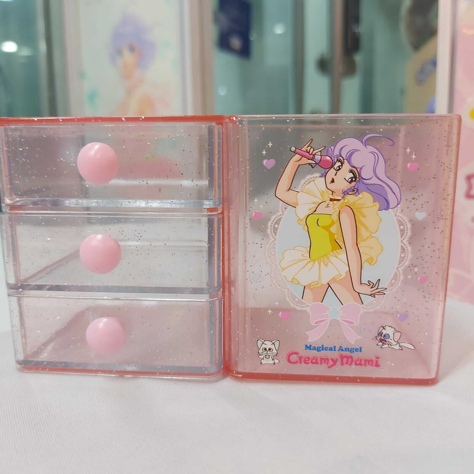 我係小忌廉塑膠筆盒三抽櫃