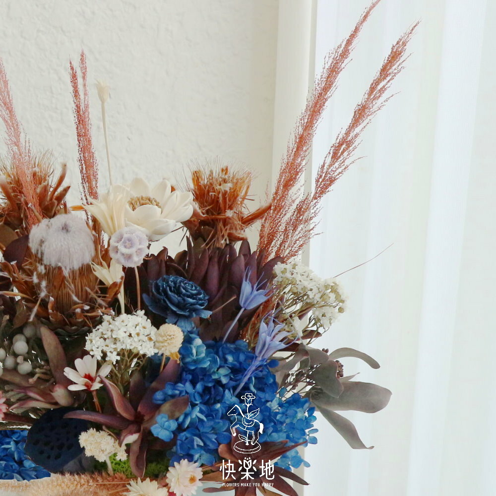 收穫滿滿 I 盆花I 永生花 I 乾燥花 PF231108