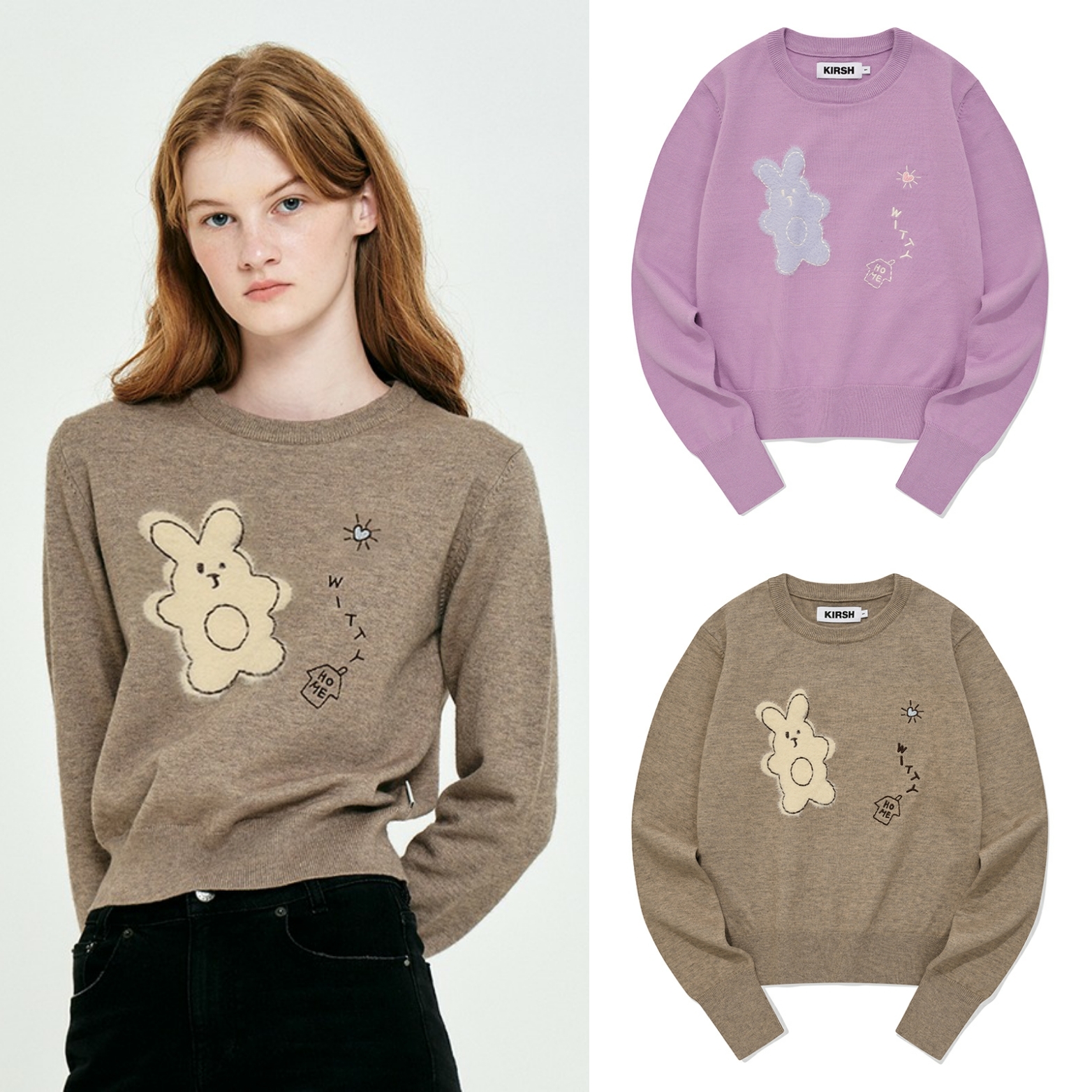 KIRSH] WITTY BUNNY NOMAD KNIT [3 colors]