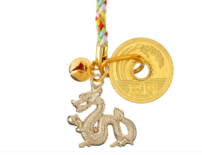 日式靈獸の龍招運招福掛飾(日本製)