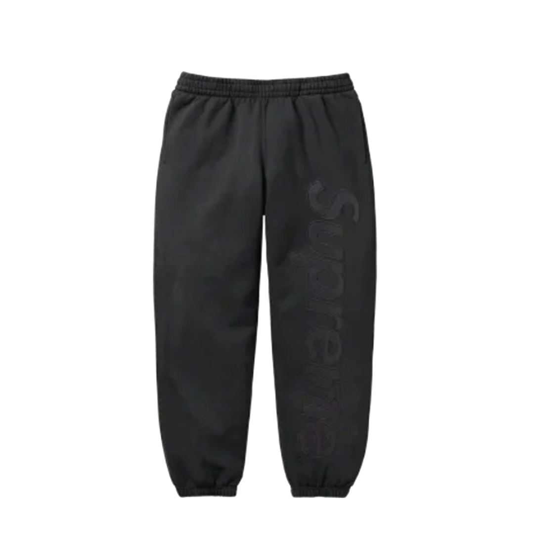 Supreme 23FW Satin Appliqué Sweatpant Logo 縮口長棉褲