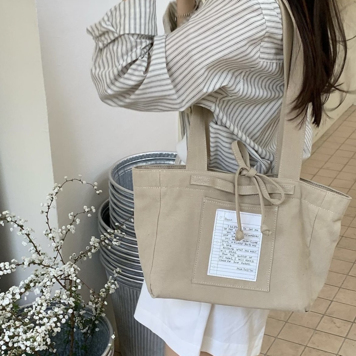 <韓國代購> TU ET TOI VINTAGE CANVAS BAG