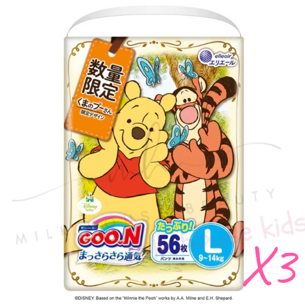 GOON  [原箱優惠] 迪士尼 透氣學習褲 L碼 56片 x 3