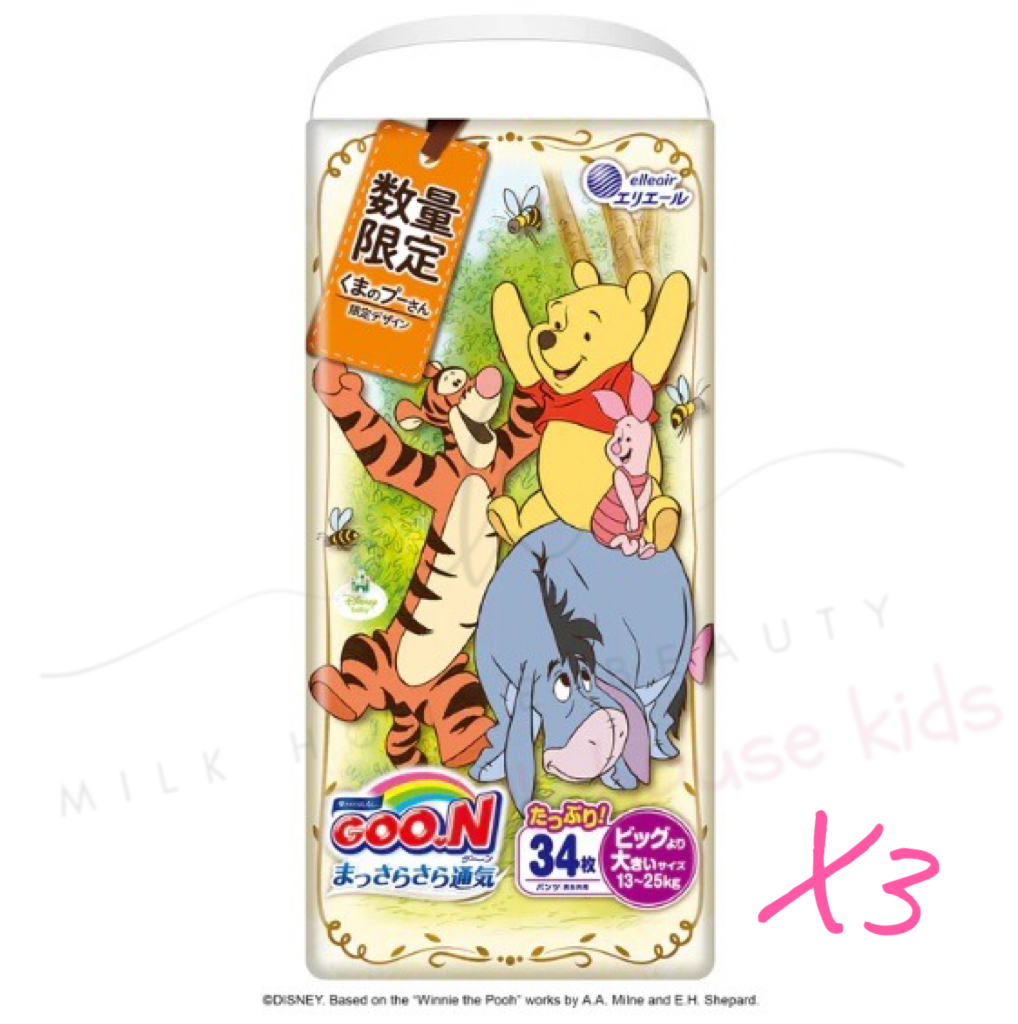 GOON  [原箱優惠] 迪士尼 透氣學習褲 XXL碼 34片 x 3