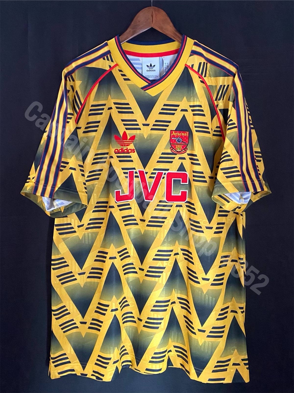 (BNWT) Arsenal 1991-1993 Adidas Official Retro Away Shirt #6 ADAMS