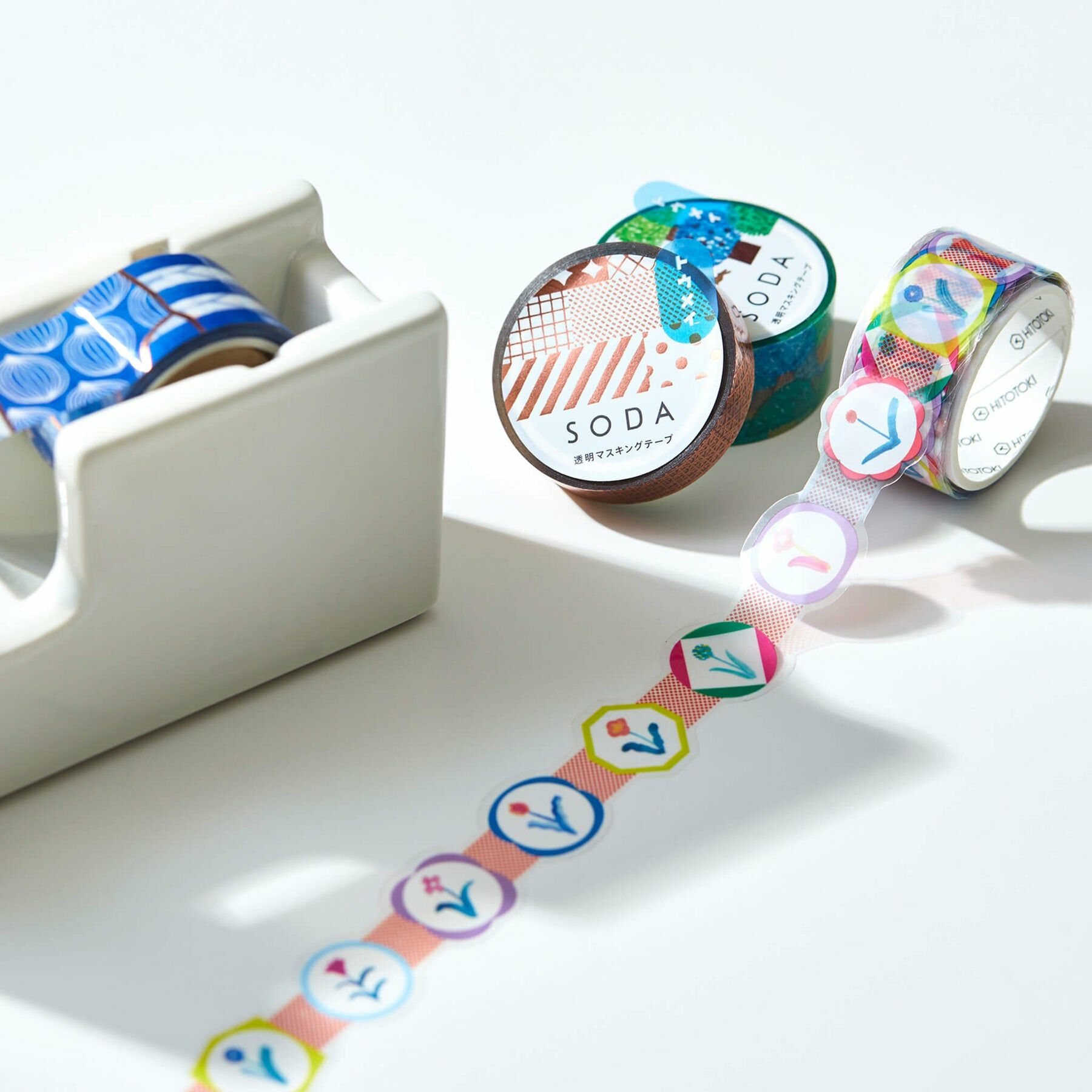 徽章（花邊）Soda透明PET膠帶 寬20MM ｜KING JIM