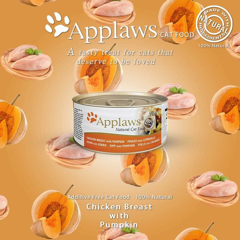 Applaws - 肉絲湯汁雞胸&南瓜 Chicken & Pumpkin 70g