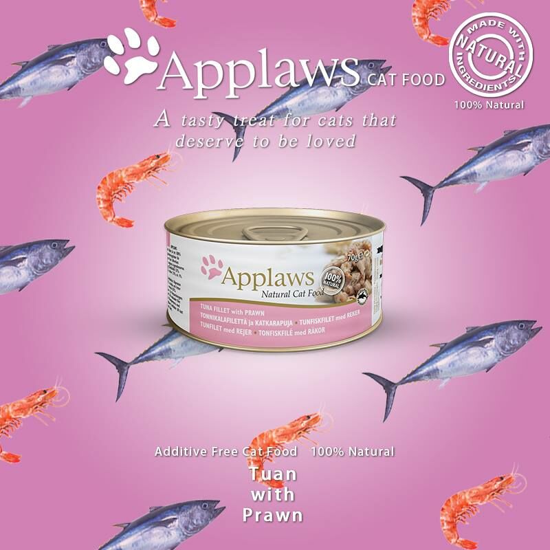 Applaws - 肉絲湯汁吞拿魚&蝦 Tuna & Prawns 70g