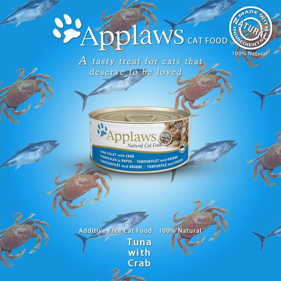 Applaws - 肉絲湯汁吞拿魚&蟹 Tuna & Crab 70g