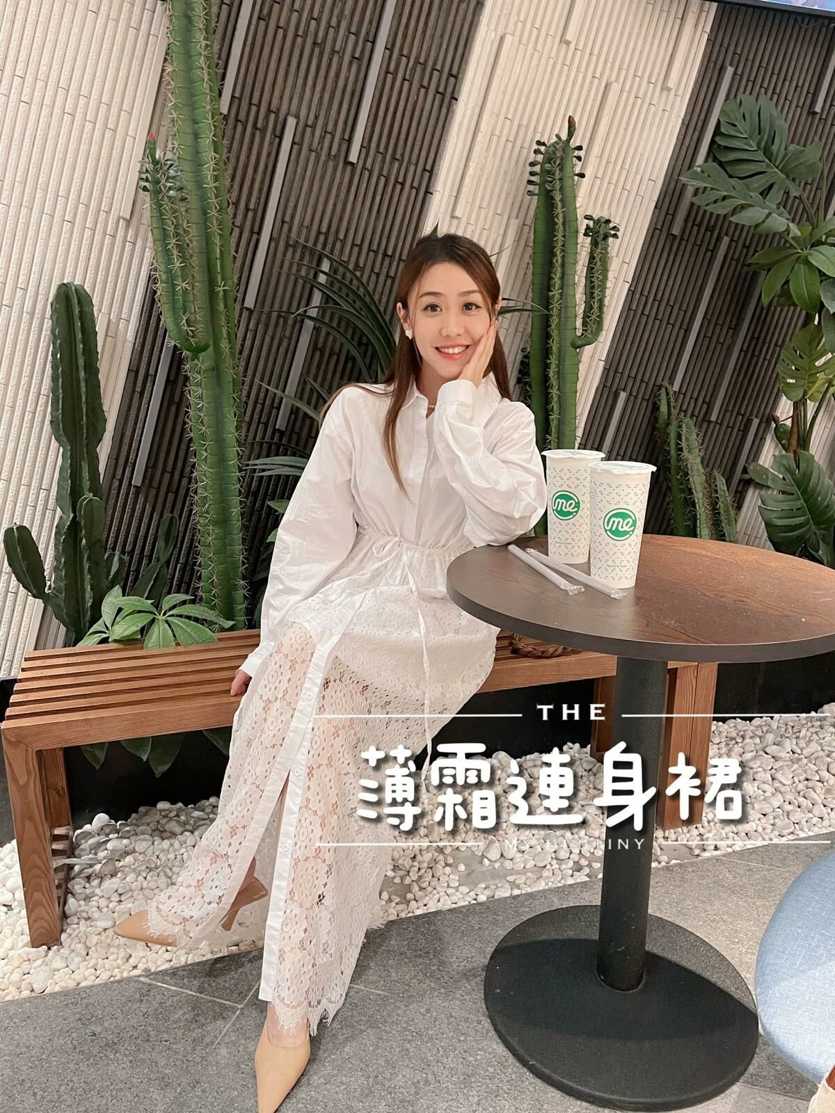 OP#5412 🤍薄霜蕾絲裙