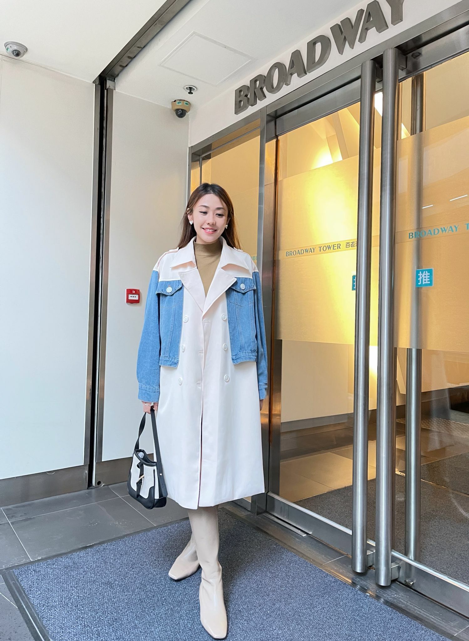 JK#5414 🤍Bomber Trench Coat