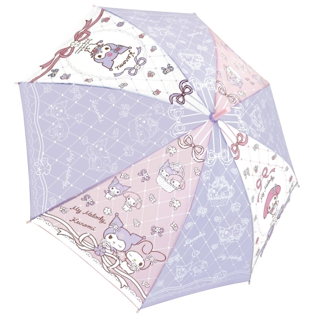 三麗鷗-長傘-(My Melody & Kuromi)-55cm(雨傘)(雨遮)