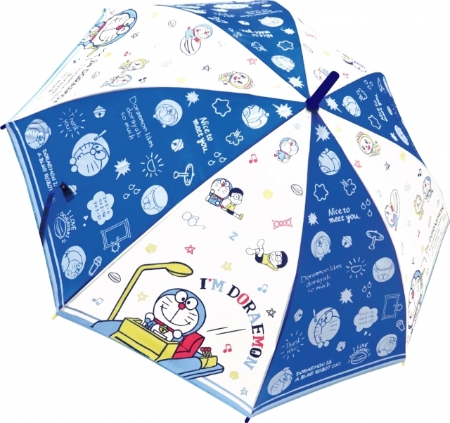 哆啦A夢 - Navy Pop-長傘-55cm(雨傘)(雨遮)