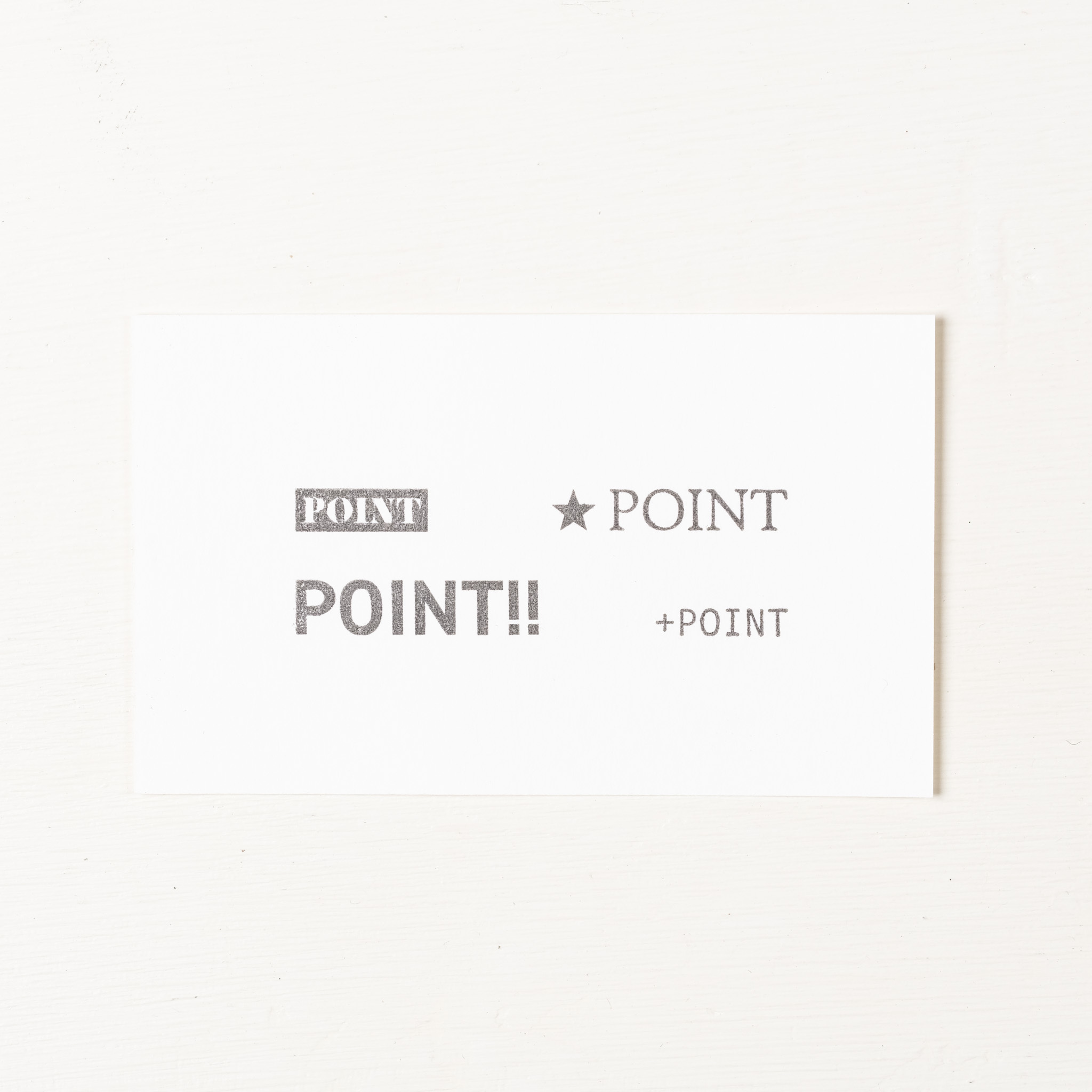 POINT標題棒  膠版印章/一分之一工作室/台灣