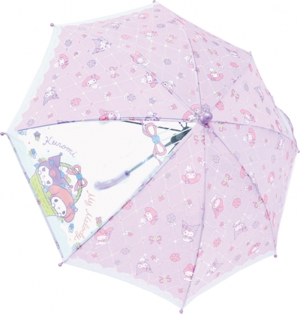三麗鷗-兒童傘-(Kuromi & My Melody)-45cm(雨傘)(雨遮)
