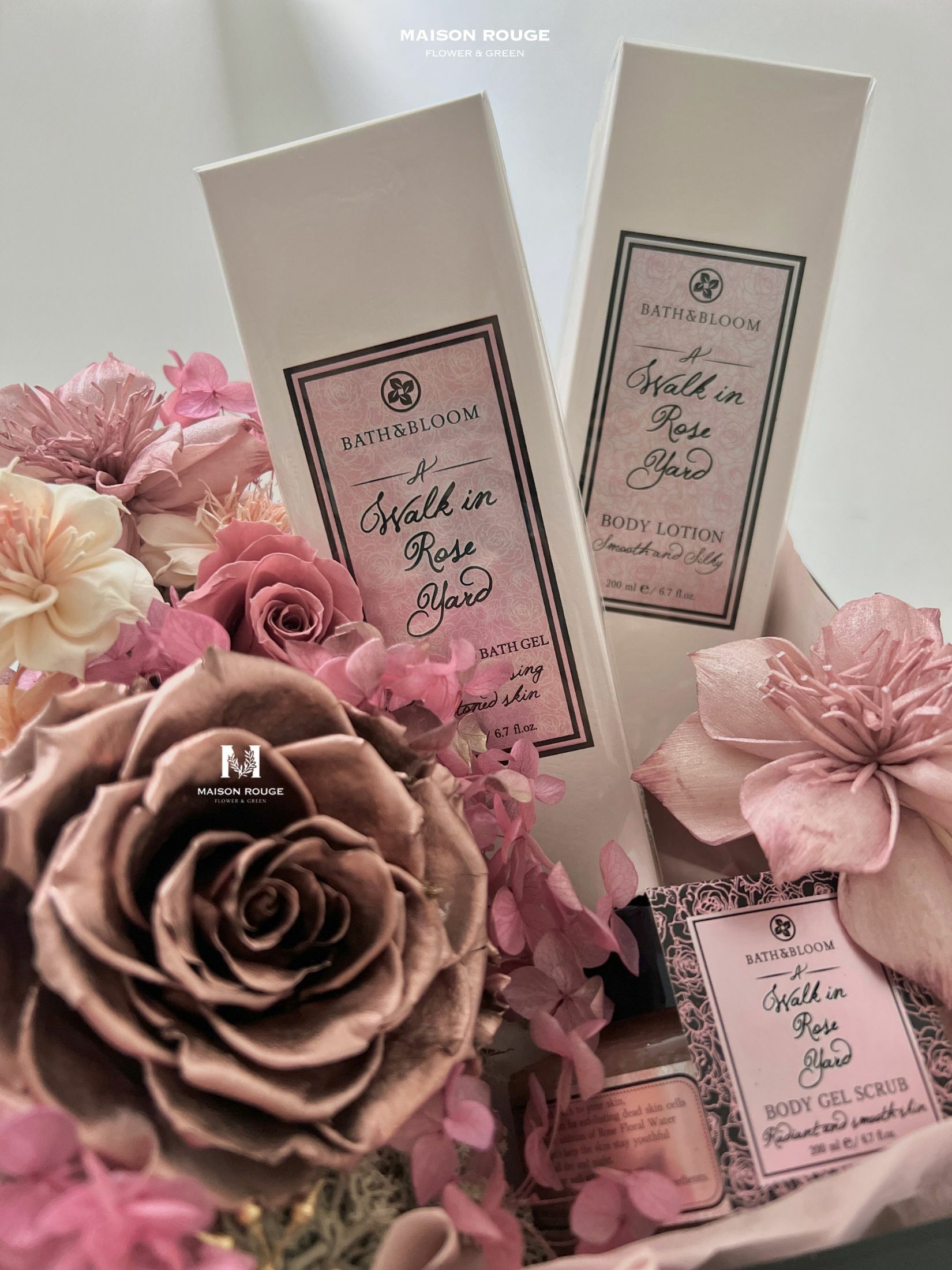 貳樓有花・高級禮盒推薦・頂級身體保養花禮組