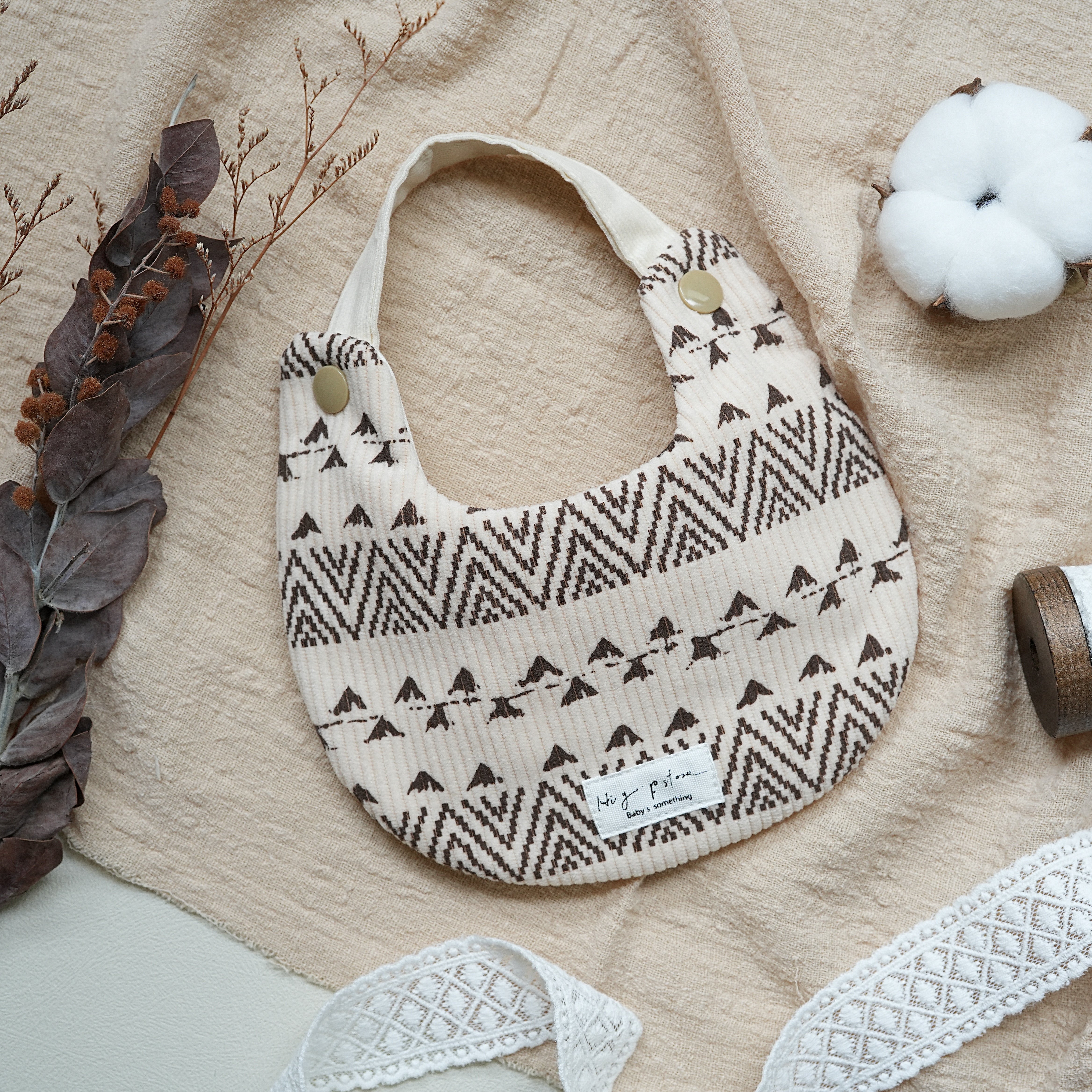 Hi Y.P store-手作圍兜-波西米亞燈芯絨