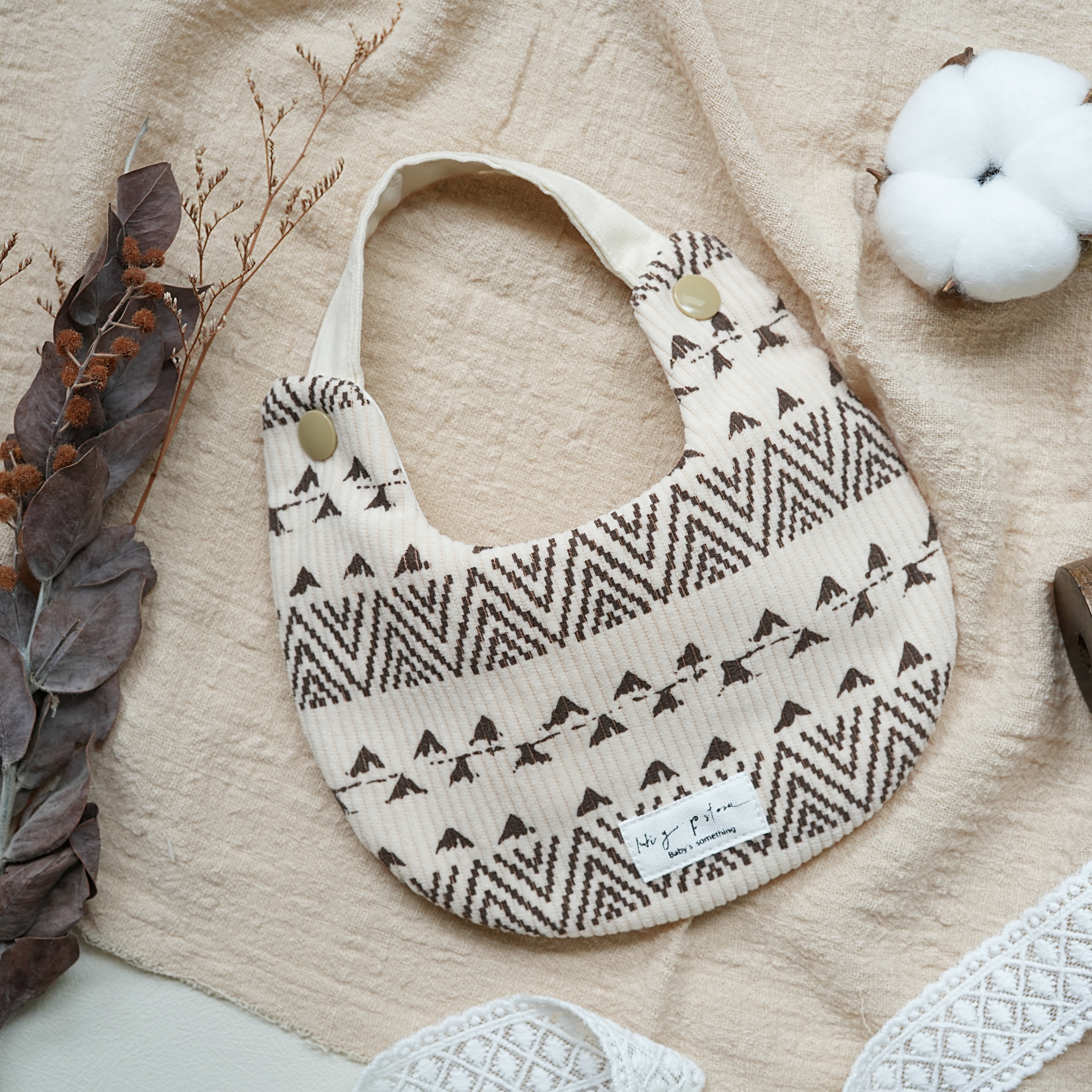 Hi Y.P store-手作圍兜-波西米亞燈芯絨