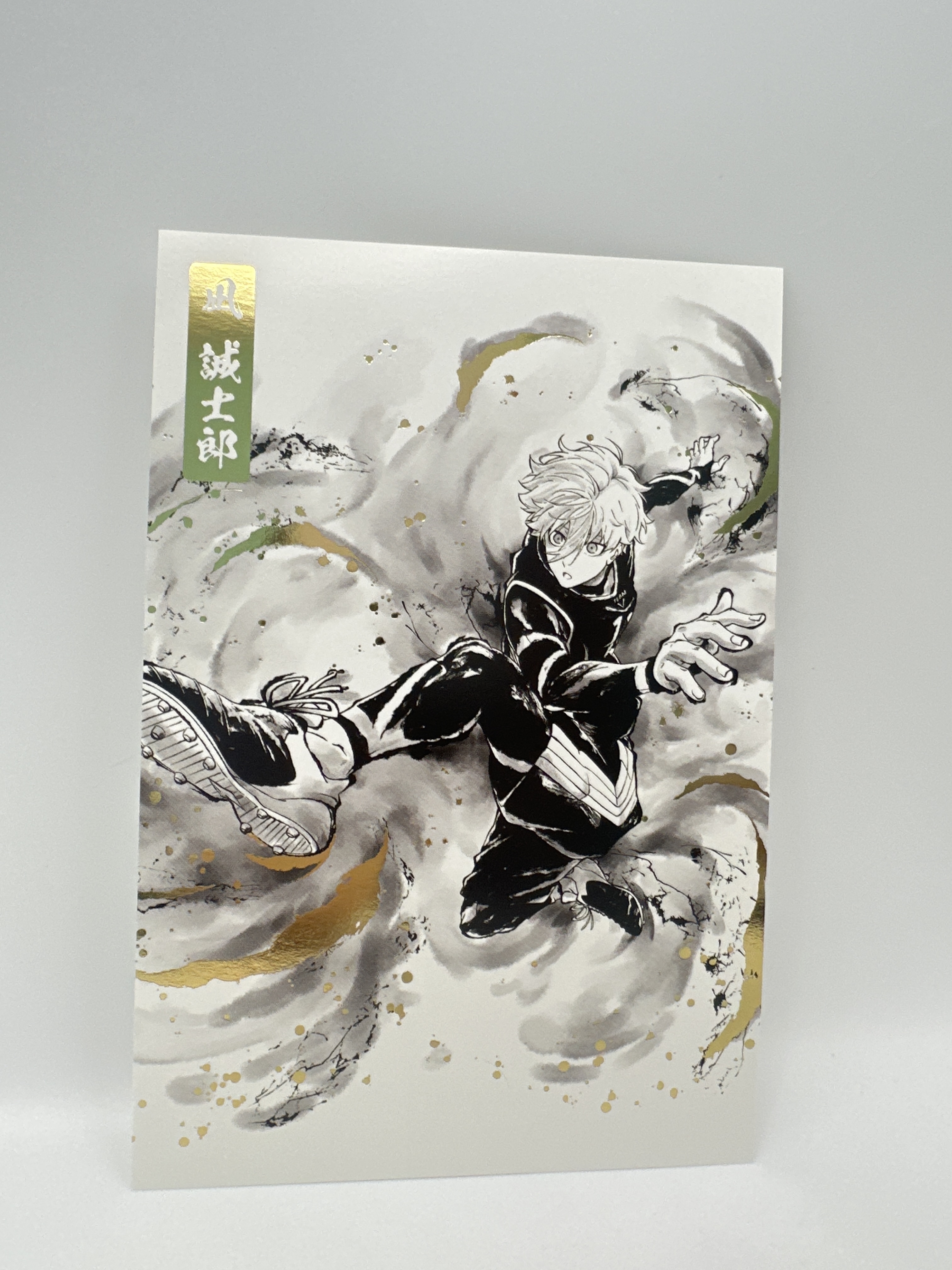 藍色監獄 凪誠士郎 金箔水墨畫 明信片