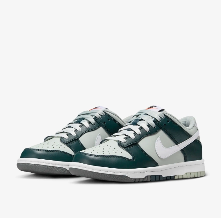 【Luxury】現貨特價 Nike Dunk Low 叢林綠 光滑皮革 荔枝紋 男女款 FB9109-300