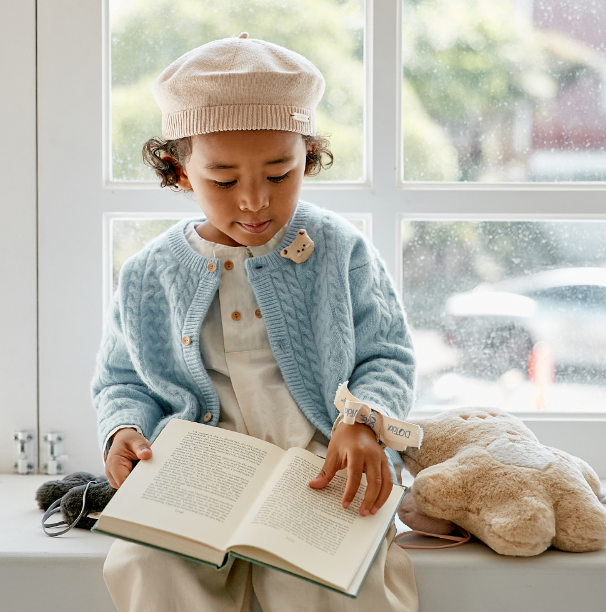 Dot to Dot 山羊絨麻花玩偶開衫