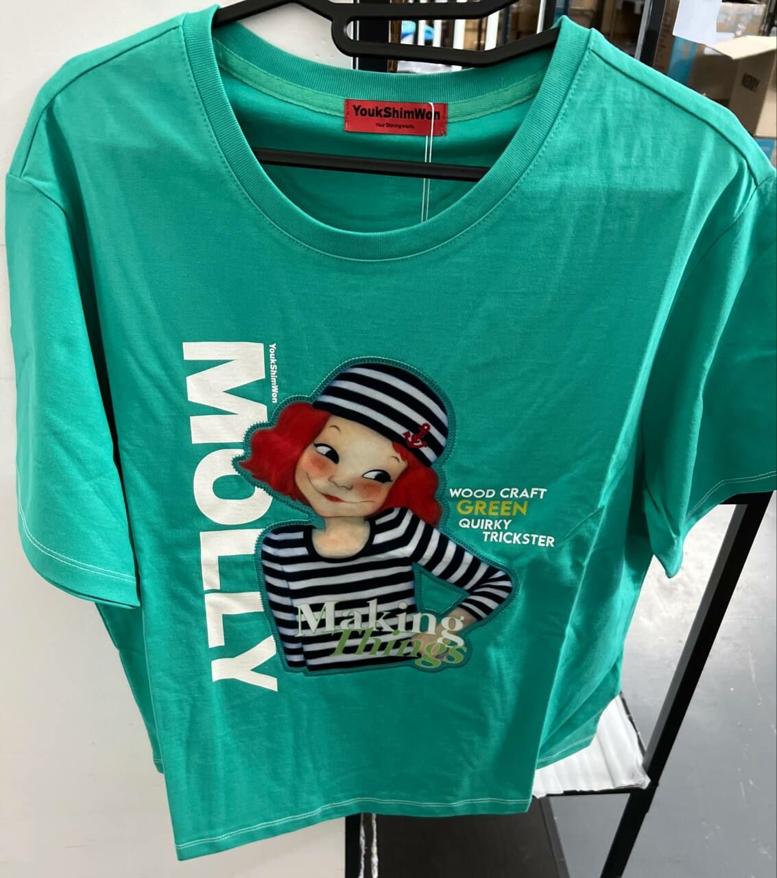 [S] YSW MUSINSA MAGAZINE T-SHIRT F MOLLY,DARK TURQUOISE, I2WTS06GRMLF (SYW197)