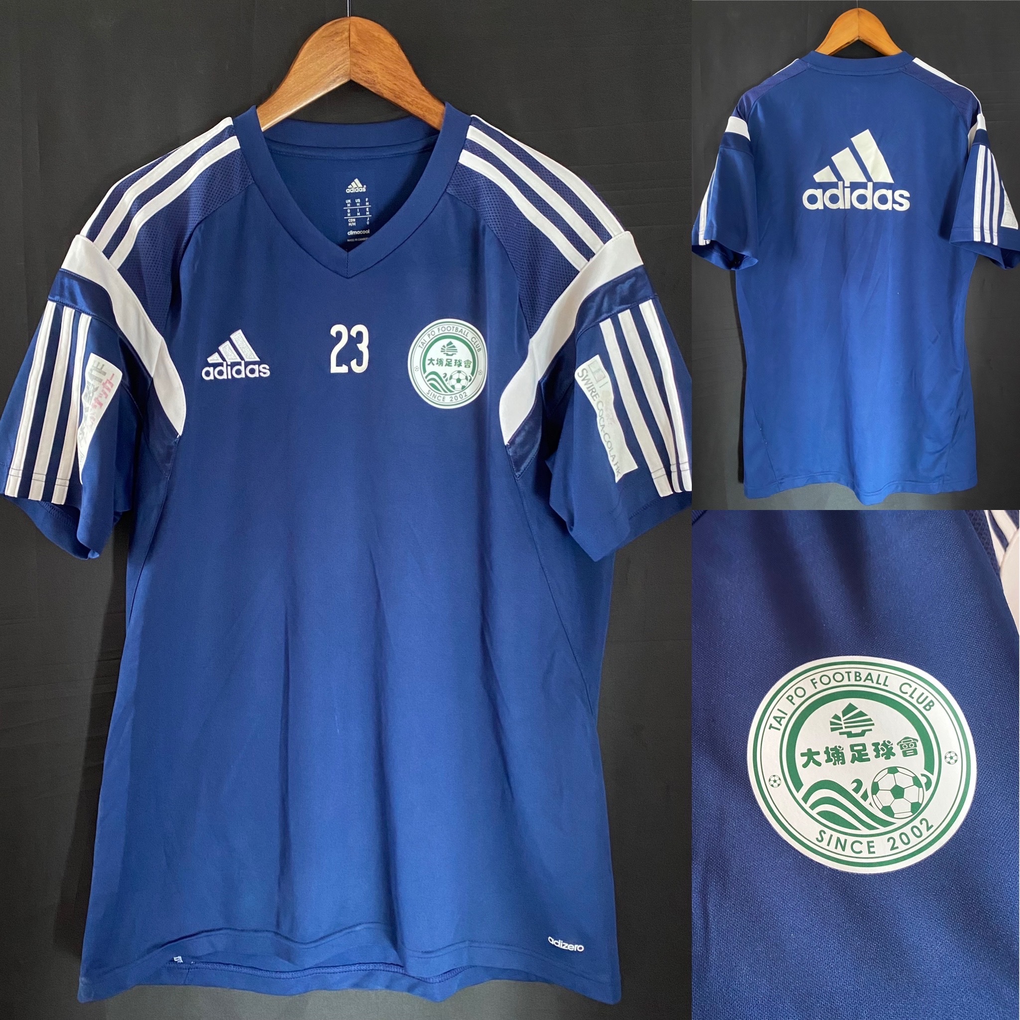 Tai Po Football Club Adidas match worn training shirt