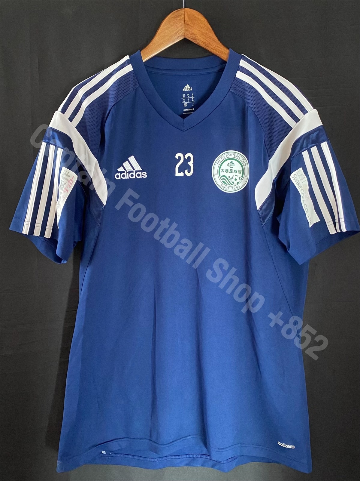Tai Po Football Club Adidas match worn training shirt