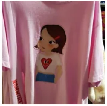 [S] YSW RIA SIDE SLIT T-SHIRT,PINK, I2WTS10PKRAF (SYW200)