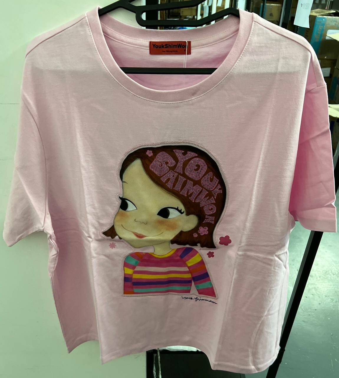 [S] YSW SPARKLING T-SHIRT F RIA,PINK, 12WTS13PKRAF (SYW208)