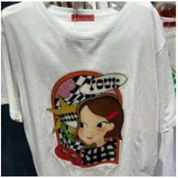 [S] YSW SPARKLING CHERRY RIA T-SHIRT,WHITE, I2WTS13WHRAF (SYW209)