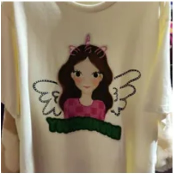 [S] YSW LUNA FANTASY T-SHIRT,CREAM, I2WTS12IVLNF (SYW213)