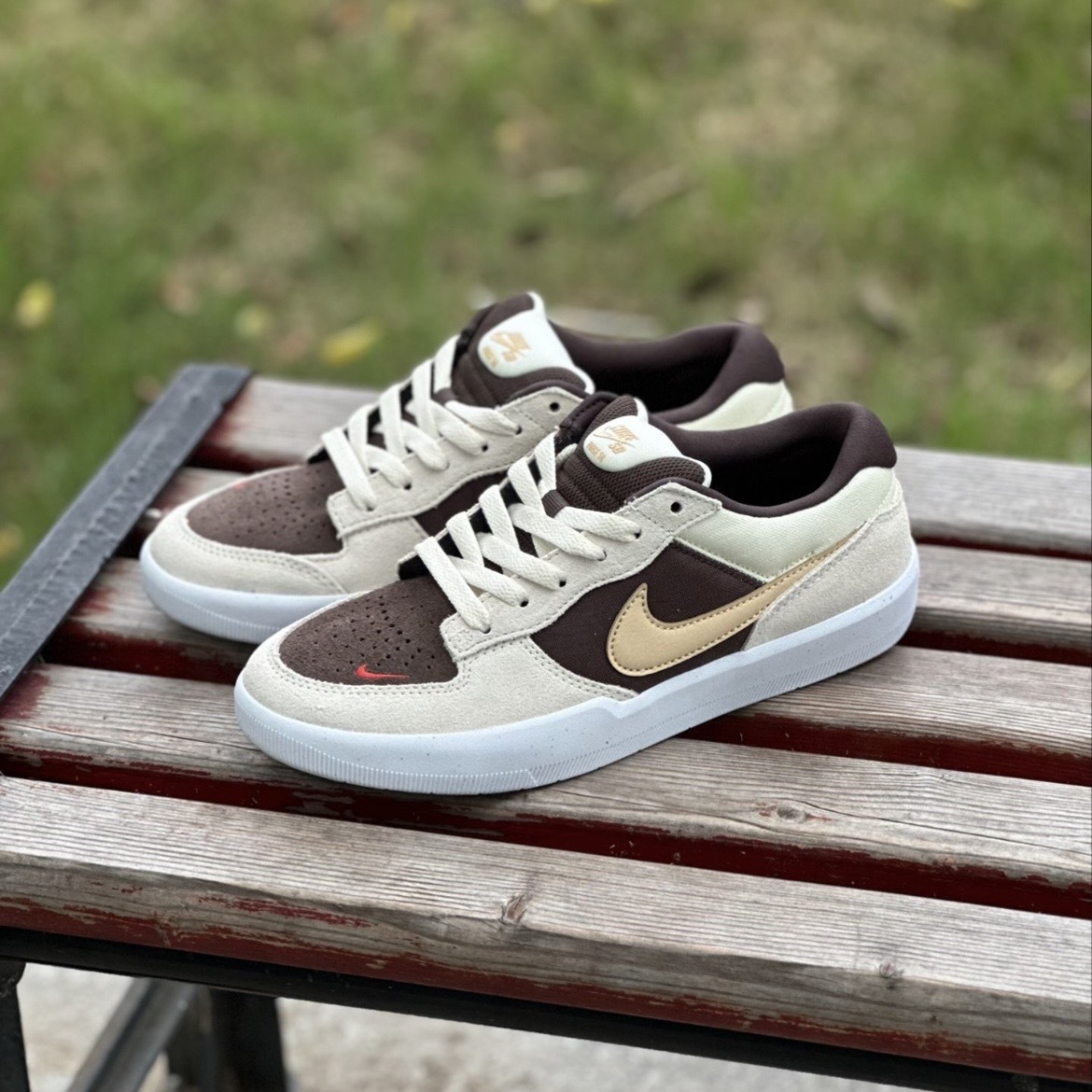 Nike SB Force 58 摩卡棕 倒勾配色 FV8104-221