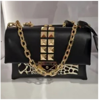 [S] MICHAEL KORS 35H3G0EF8H CECE MD FLAP PKT SHOULDER,BLACK, 196237276117 (SMK645)