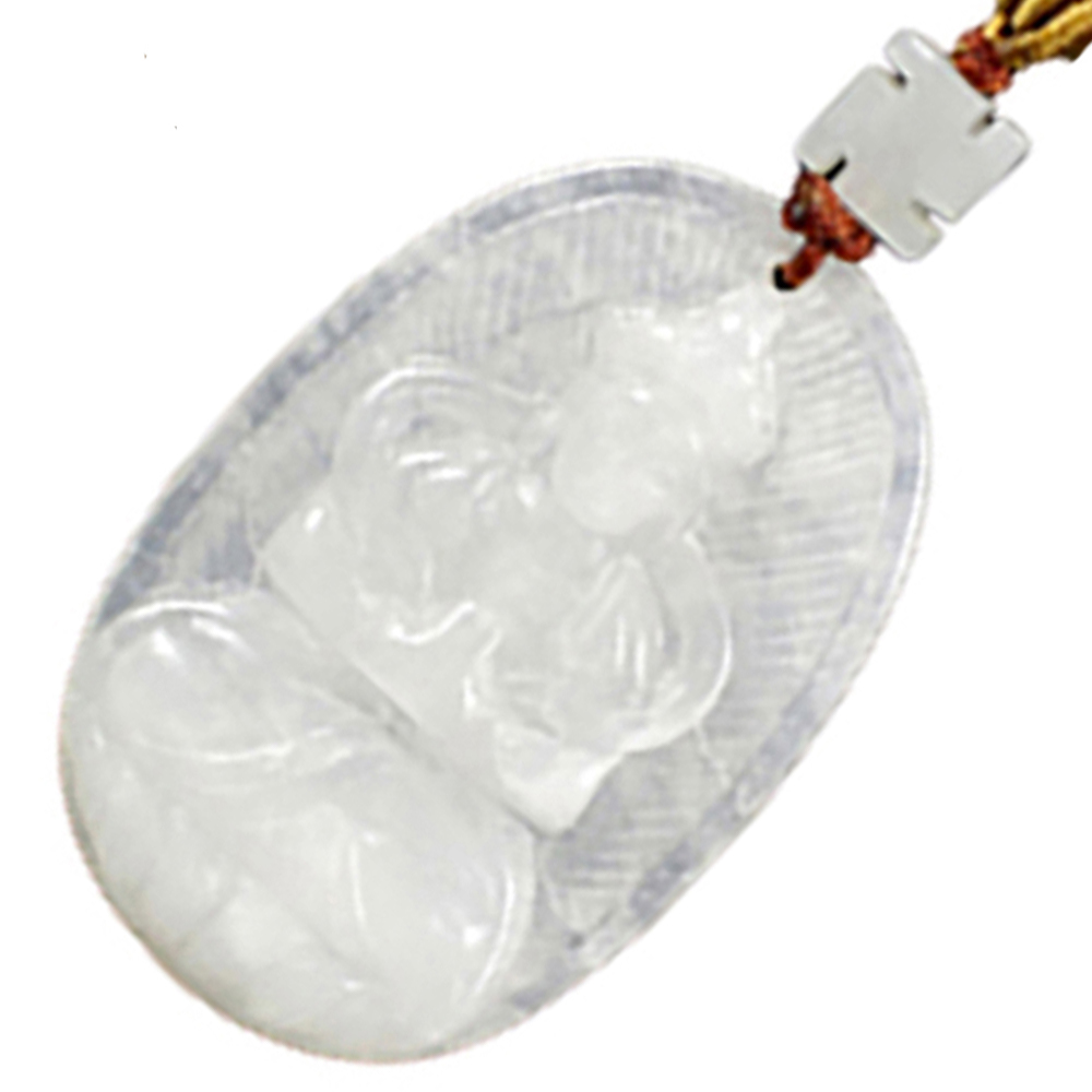 合掌觀音白玉佩項鍊【十方】119493