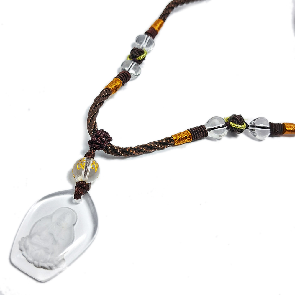 大勢至菩薩{馬}S水晶中國結項鍊【十方】126924