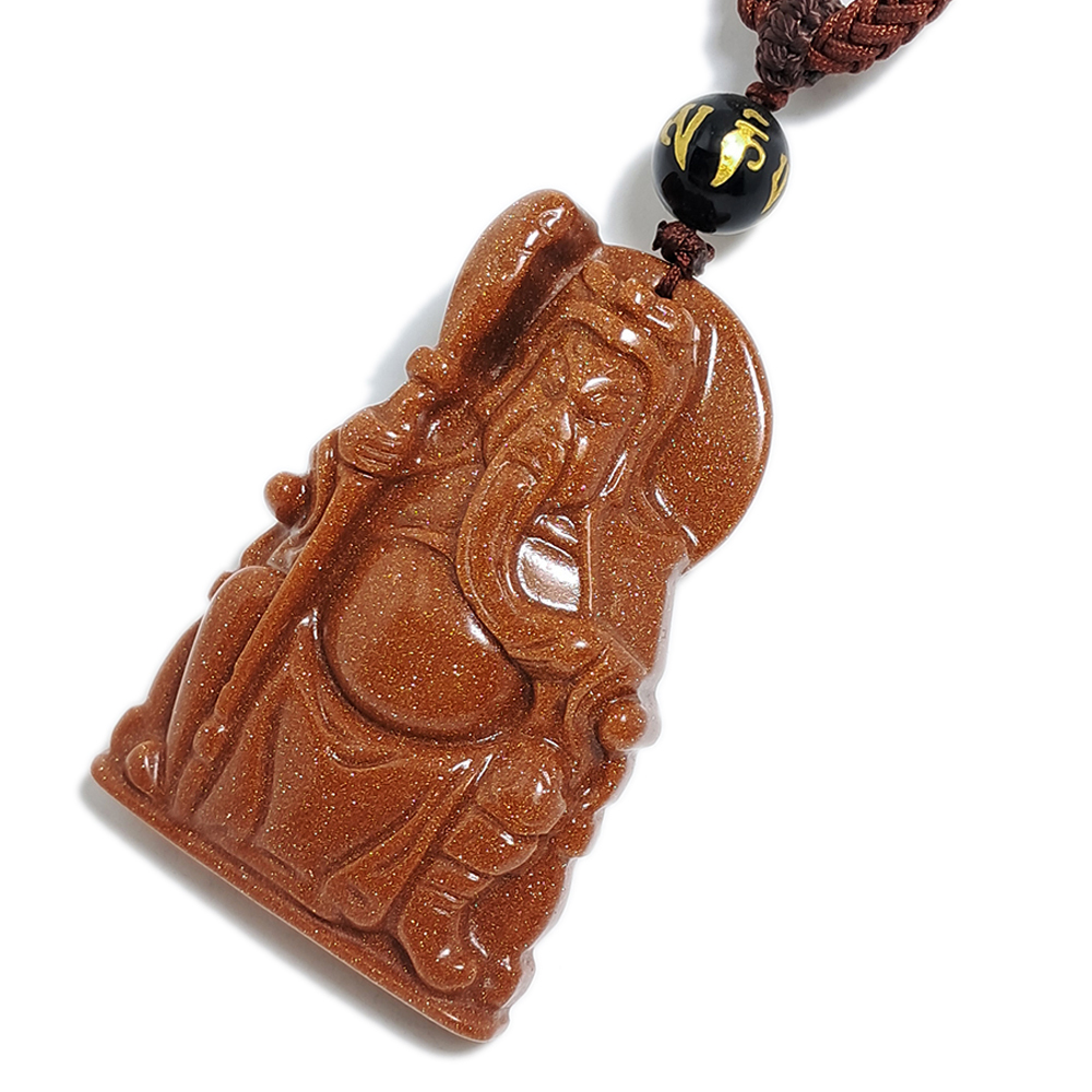 關聖帝君{金砂石}中國結項鍊【十方】124466