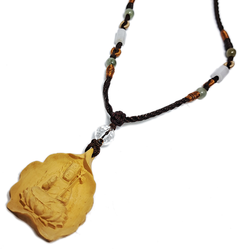 虛空藏菩薩{黃楊木}項鍊【十方】130993