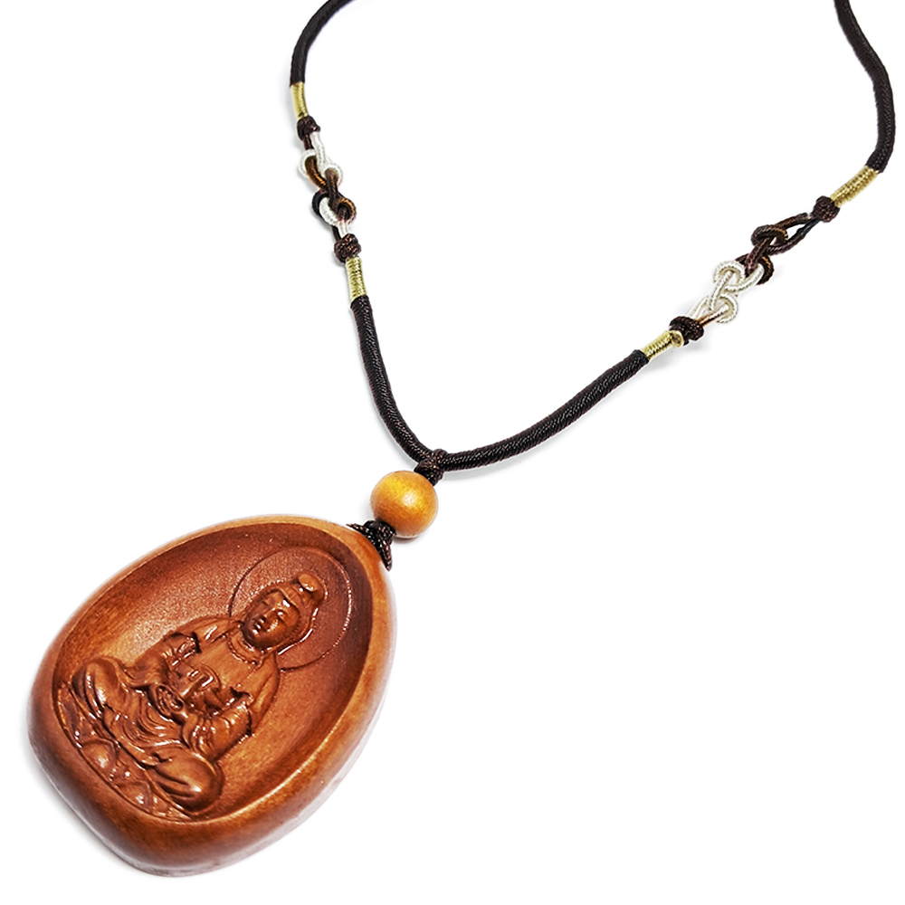 觀音{桃木}中國結項鍊【十方】131389