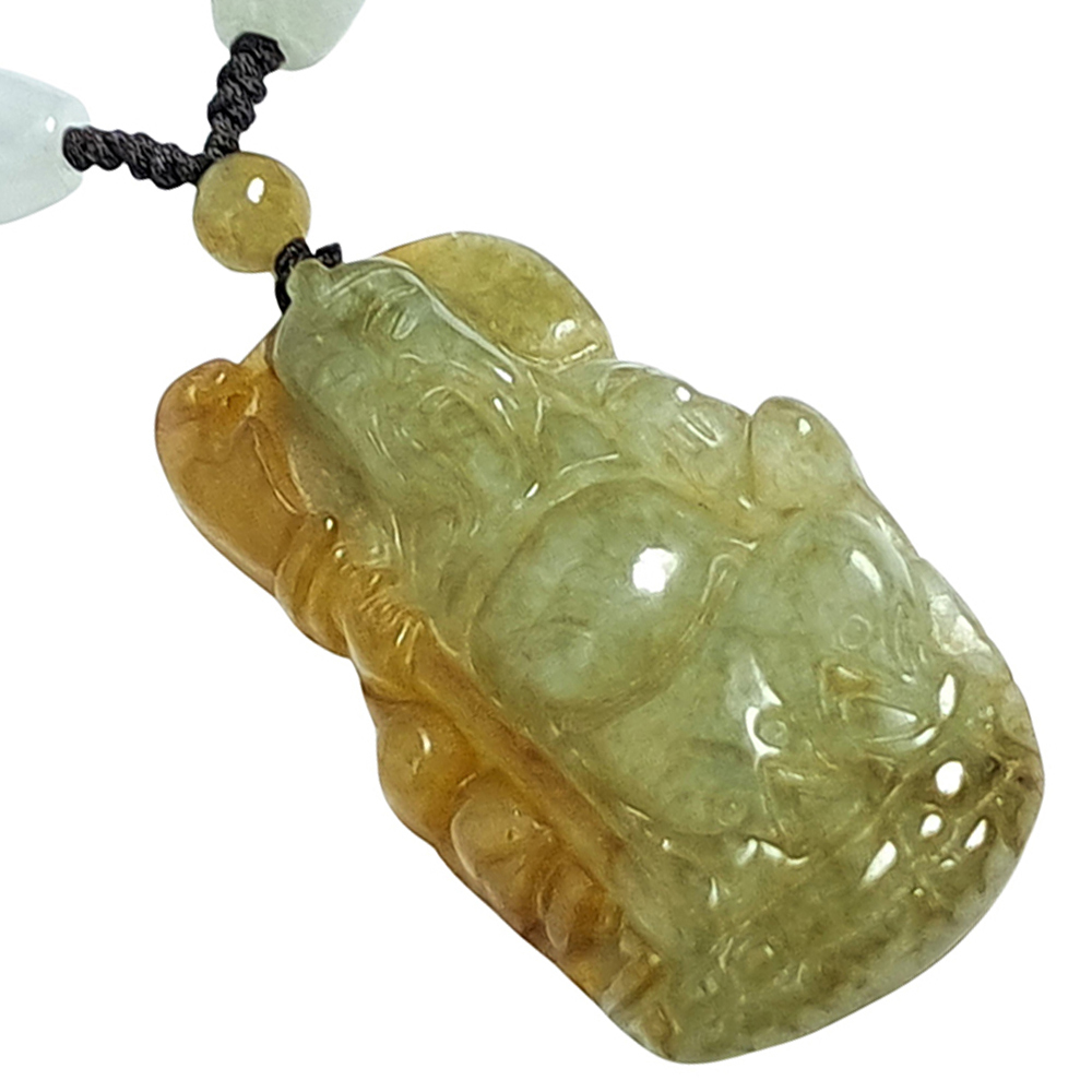 關聖帝君蜜糖黃玉佩項鍊【十方】132291