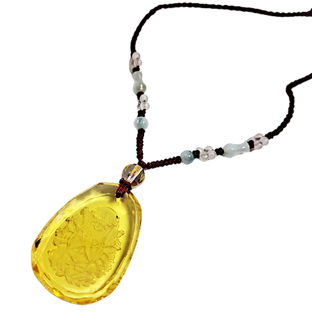 千手觀音{黃晶}中國結項鍊【十方】134493