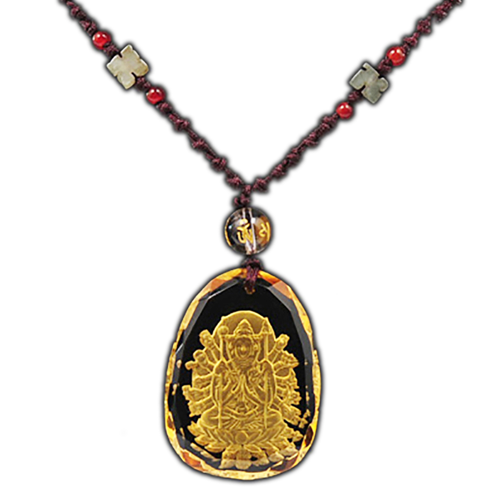 千手觀音{黃晶}中國結項鍊【十方】134492