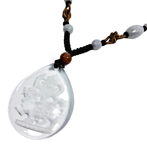 綠財神{水晶}中國結項鍊【十方】134583