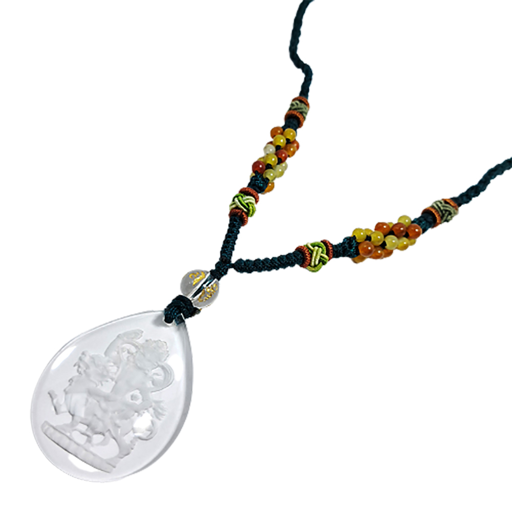 綠財神{水晶}中國結項鍊【十方】134585