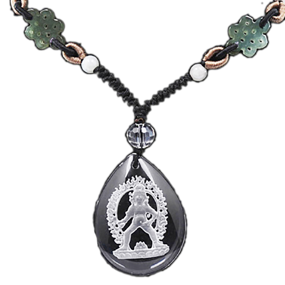 黑財神{水晶}中國結項鍊【十方】134522