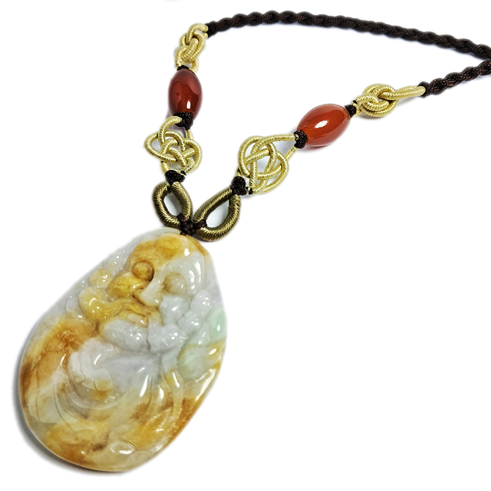 達摩祖師{黃翡三彩翡翠A貨} 【十方】135529